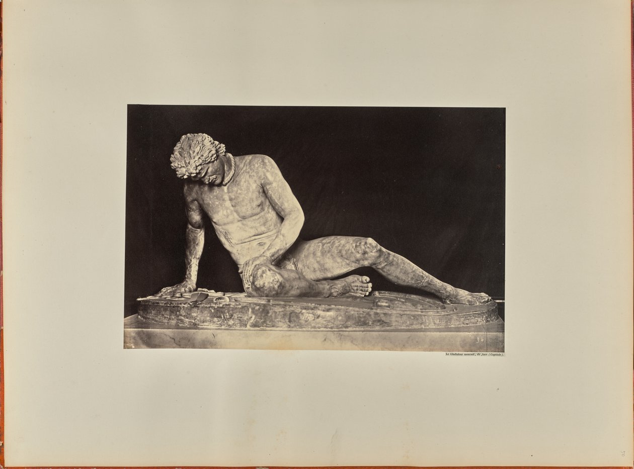 O Gladiador Moribundo, vista frontal (Capitólio) de James Anderson