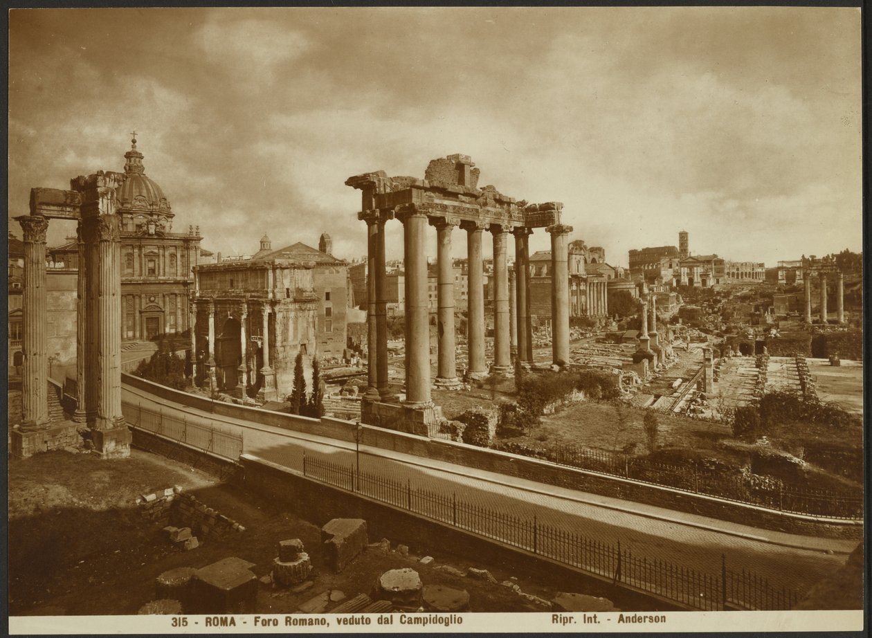 O Fórum Romano, visto da capital de James Anderson