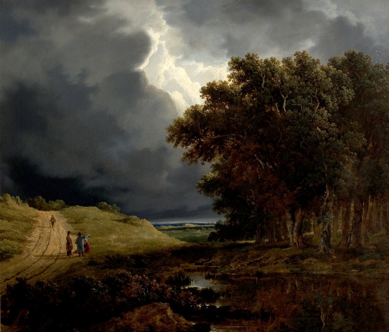 A borda de uma floresta, Storm Coming On, 1826 de James Arthur OConnor