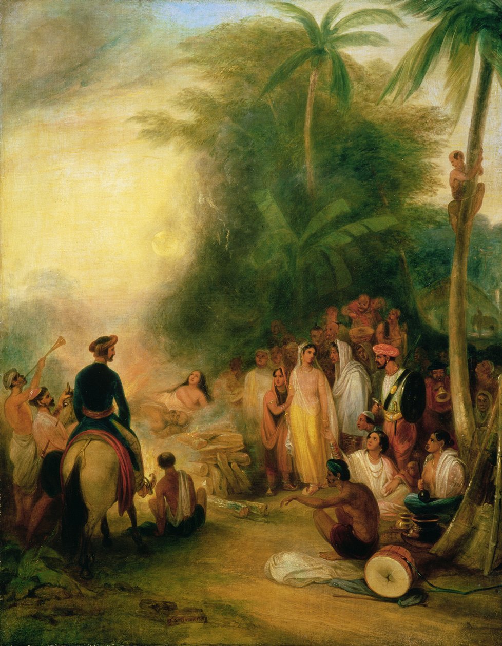 Foster 165 (82) Suttee ou Widow-sacrifice Burning de James Atkinson