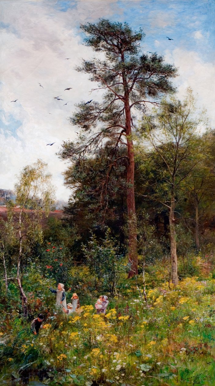 Um recanto no jardim da natureza, 1879. de James Aumonier