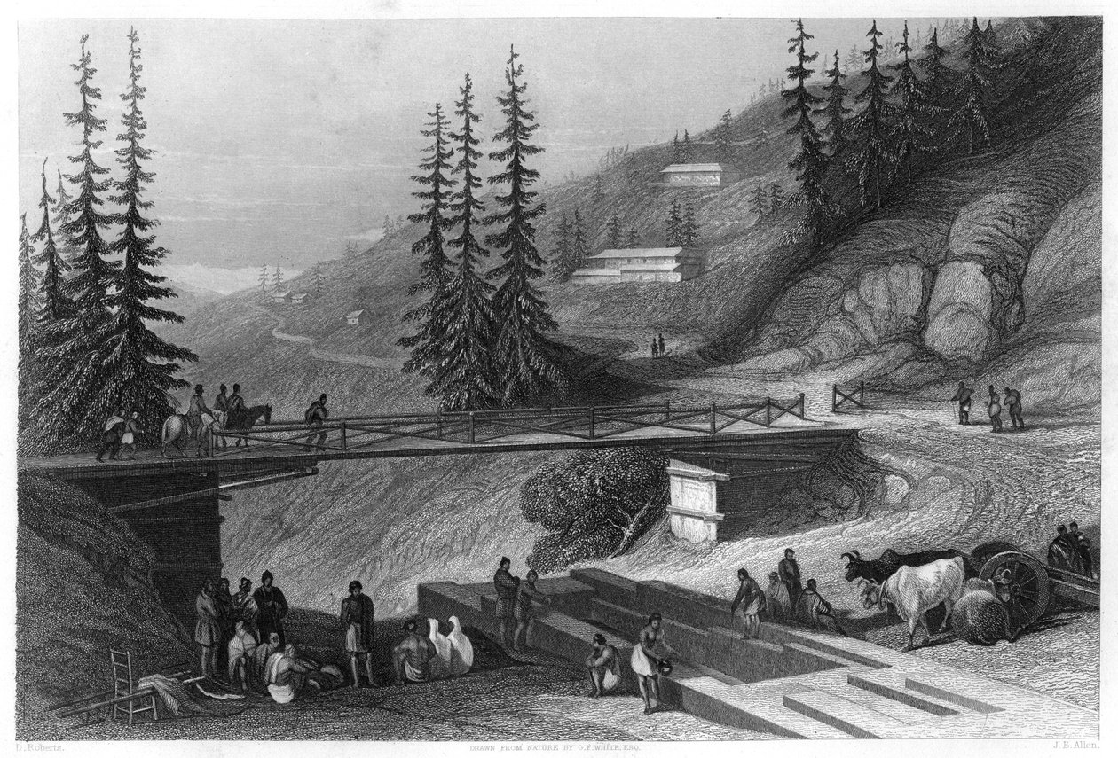 Simla, Índia, c1860. de James B. Allen