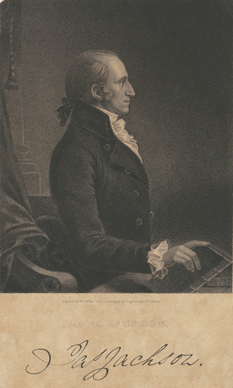 James Jackson de James B. Longacre, after Charles Balthazar Julien Févret de Saint Mémin, William A. Wilmer engraver