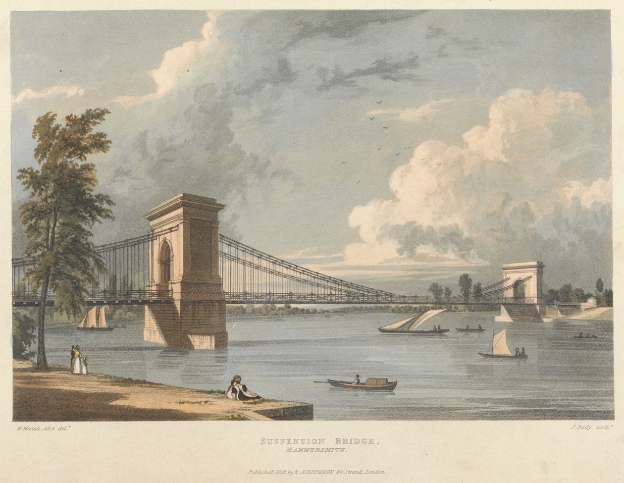 Ponte de Suspensão, Hammersmith de James Baily