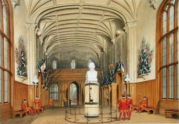 A Câmara da Guarda, Castelo de Windsor de James Baker (after) Pyne
