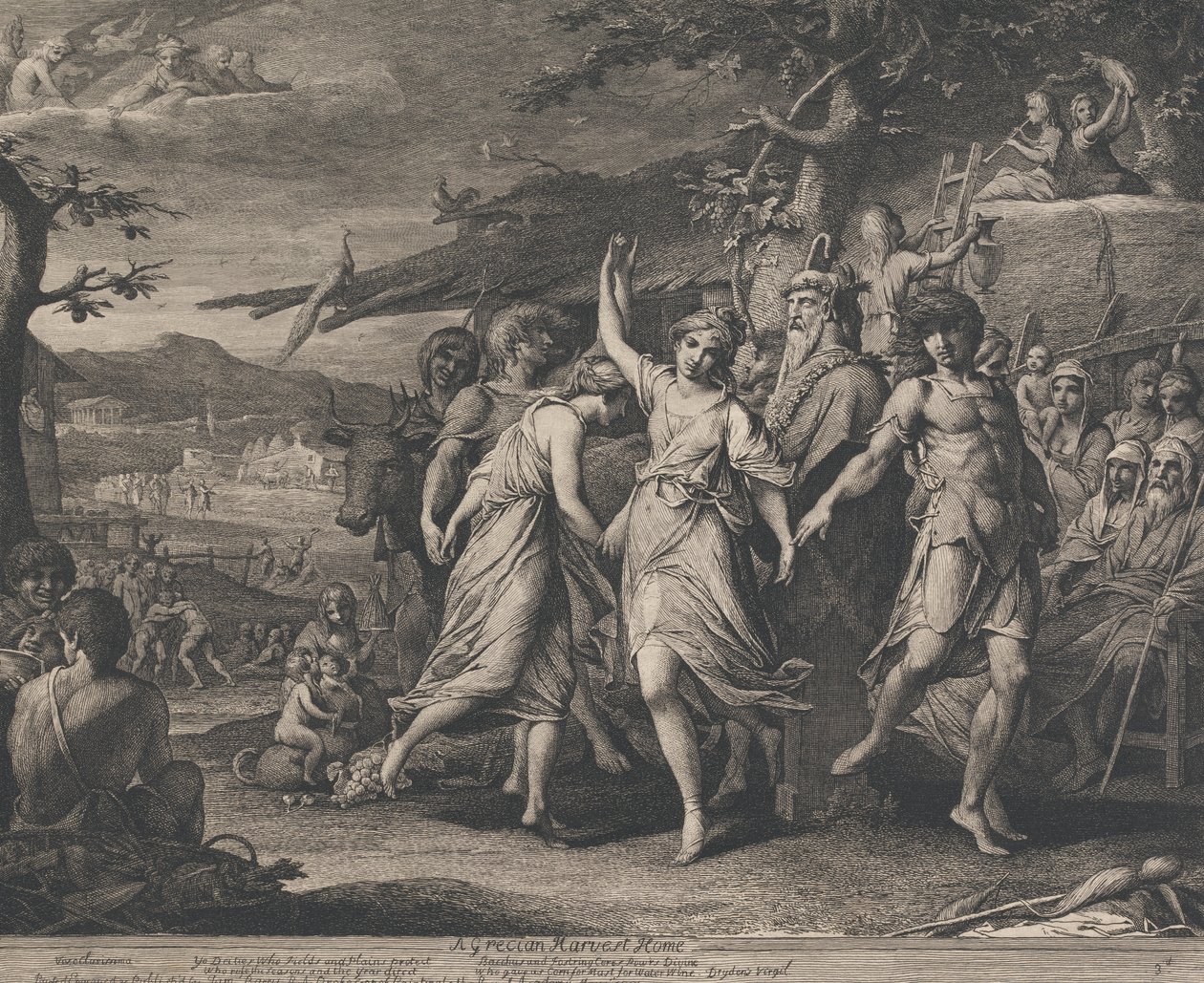 A Grecian Harvest Home (Designs for the Walls of the Great Room of the Society for the Encouragement of the Arts) de James Barry