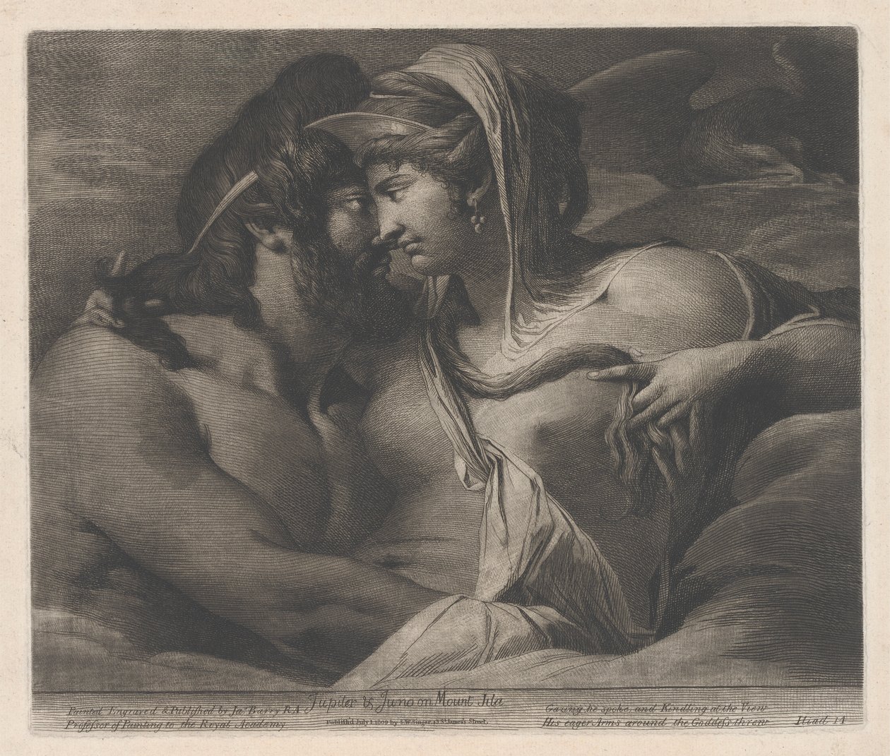 Júpiter e Juno no Monte Ida de James Barry