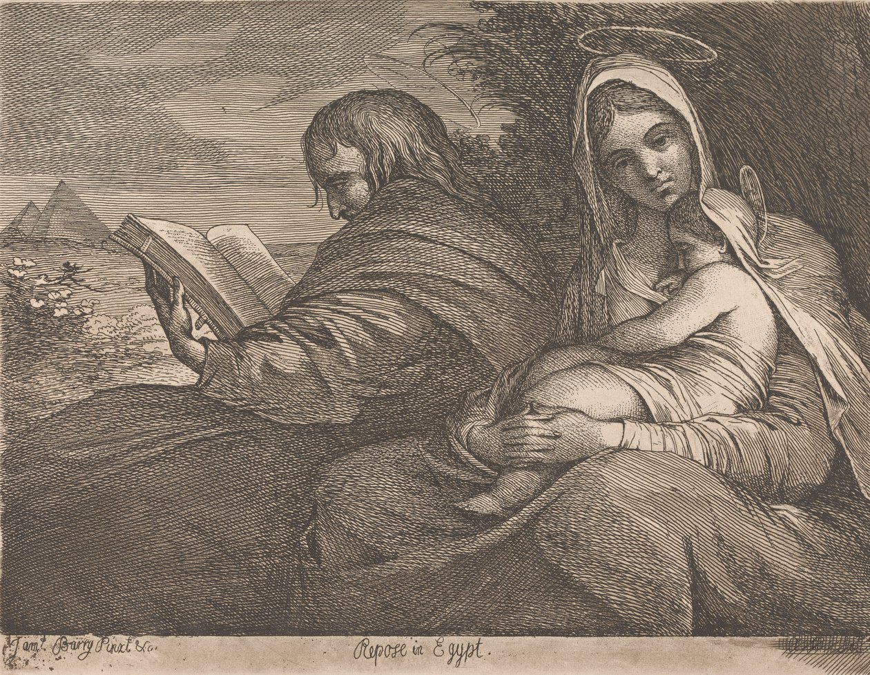 Repose no Egipto de James Barry