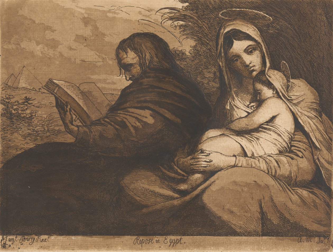 Repose no Egipto de James Barry