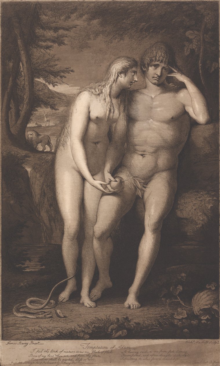 A tentação de Adão de James Barry