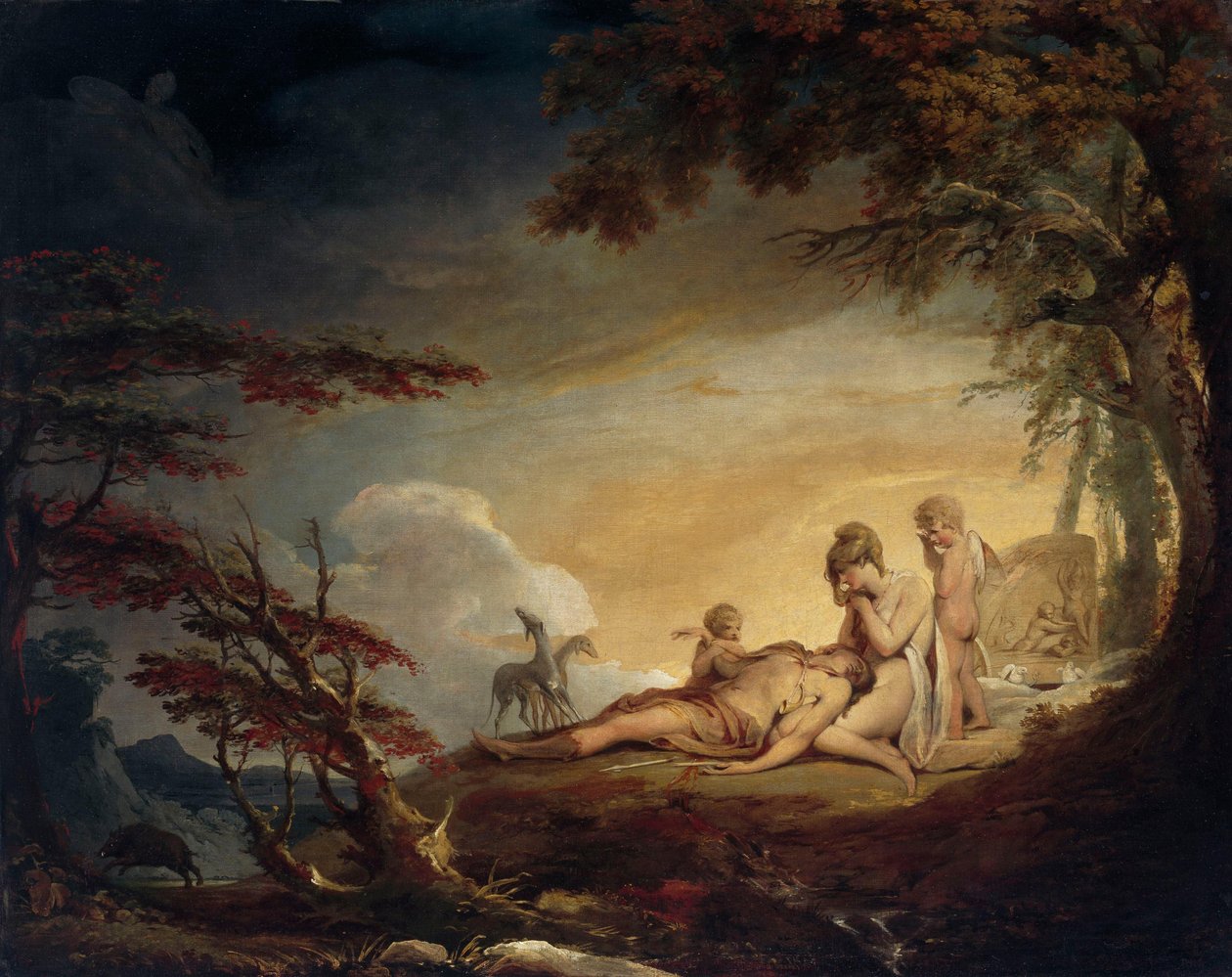 A morte de Adónis de James Barry