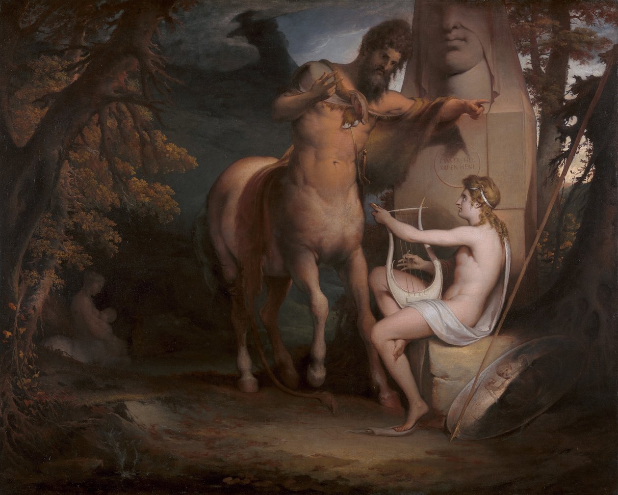 The Education of Achilles [1772, Royal Academy of Arts, Londres, catálogo da exposição] de James Barry