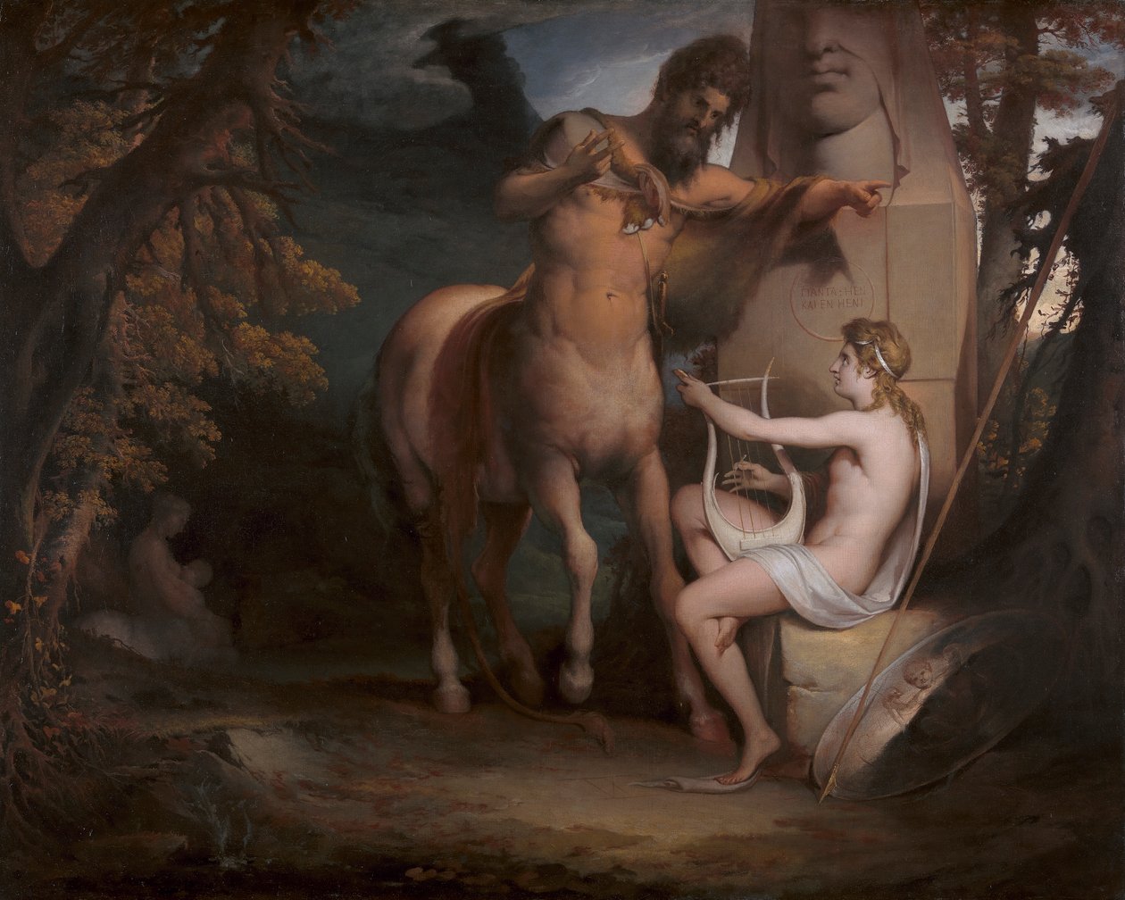 The Education of Achilles [1772, Royal Academy of Arts, Londres, catálogo da exposição] de James Barry