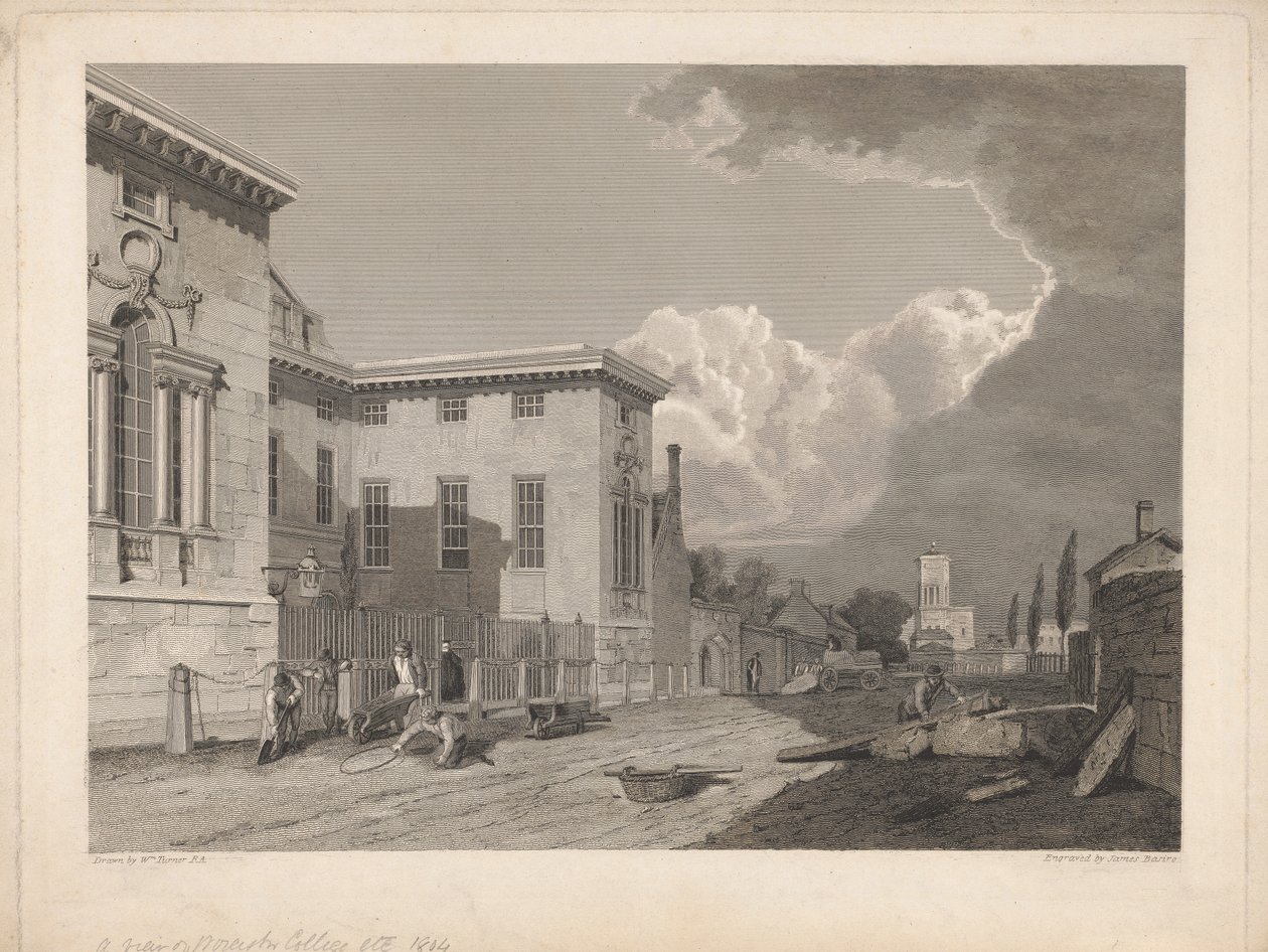 Uma Vista do Worcester College &c. de James Basire