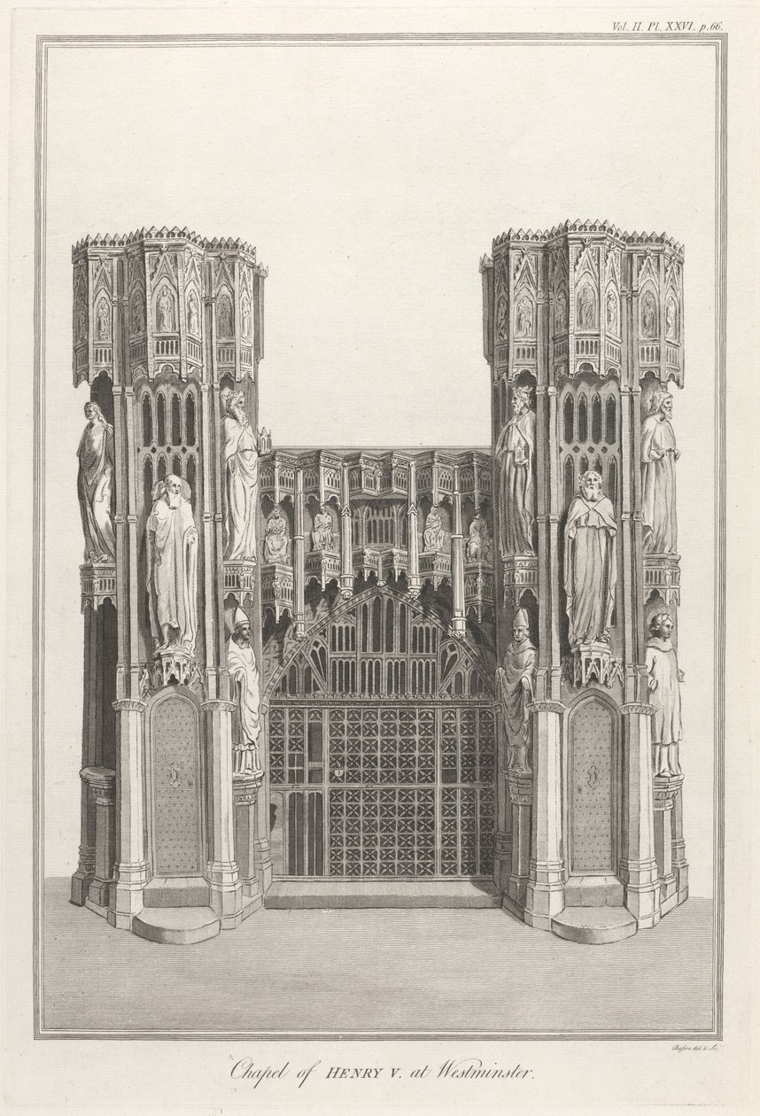 Capela de Henrique V em Westminster de James Basire