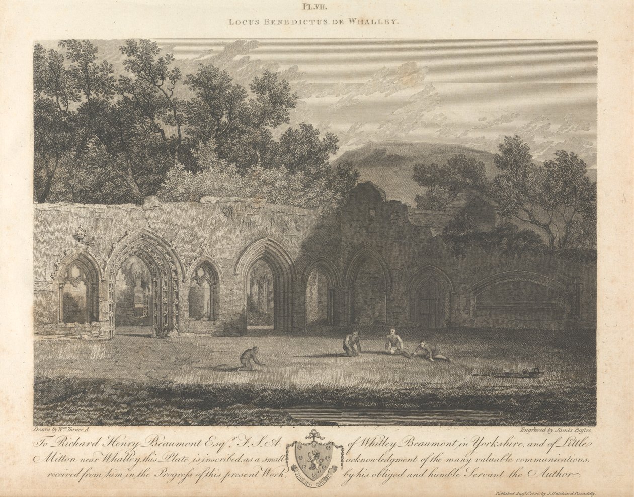 Claustros da Abadia de Whalley de James Basire