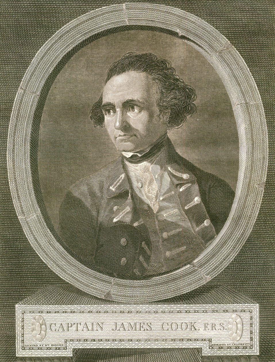 Retrato do Capitão James Cook de James Basire