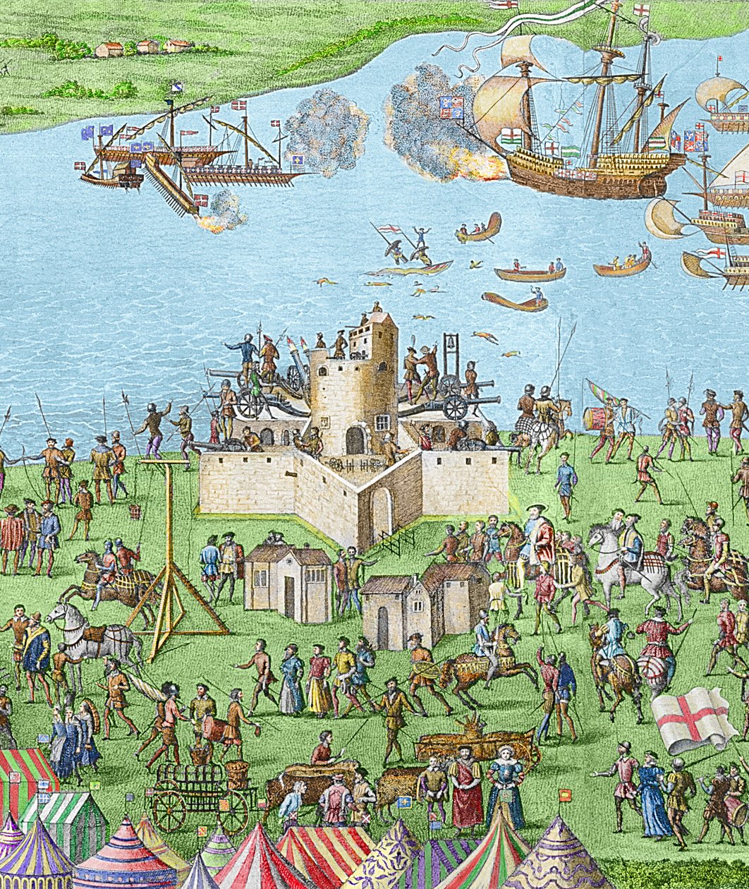 O naufrágio do Mary Rose durante a Batalha do Solent, 1545, 1778 (gravura) (posterior coloração) de James Basire