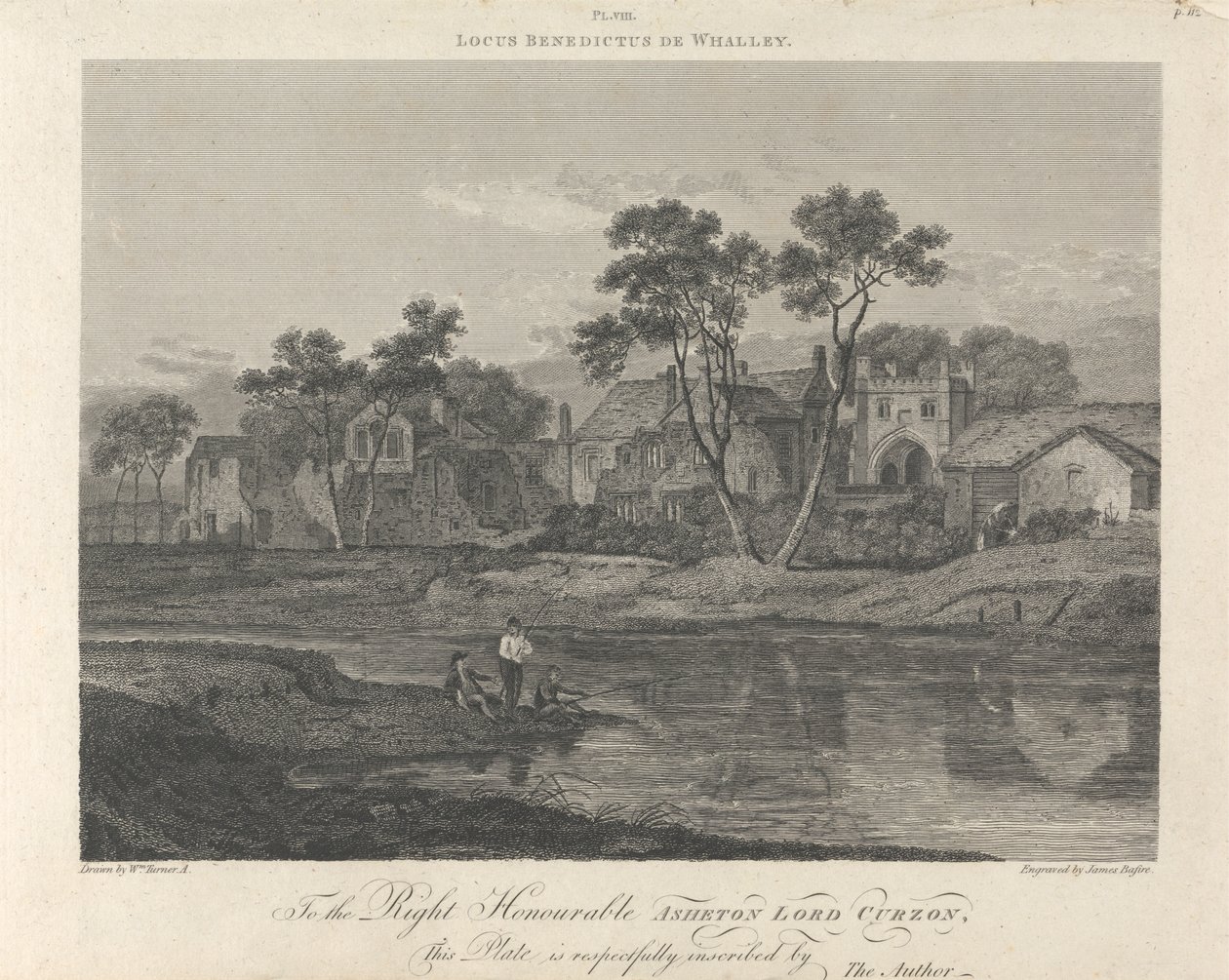Abadia de Whalley (vista mais próxima) de James Basire