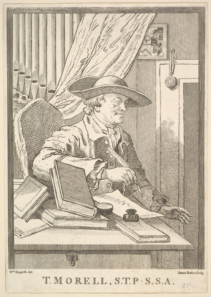 Thomas Morell, STP-SSA, fevereiro de 1762. de James Basire I