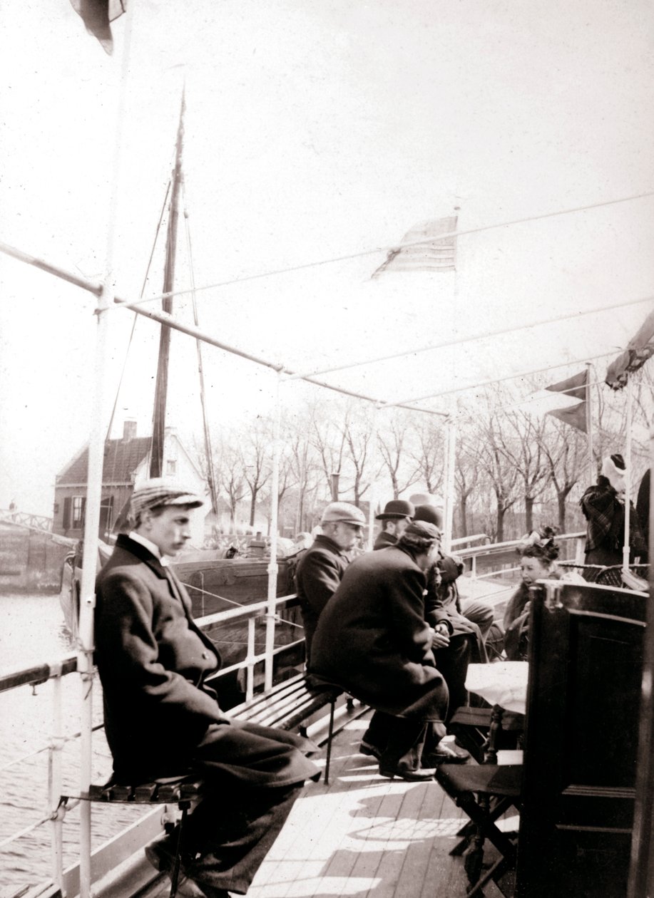 Passageiros de barco, Broek, Holanda, 1898. de James Batkin