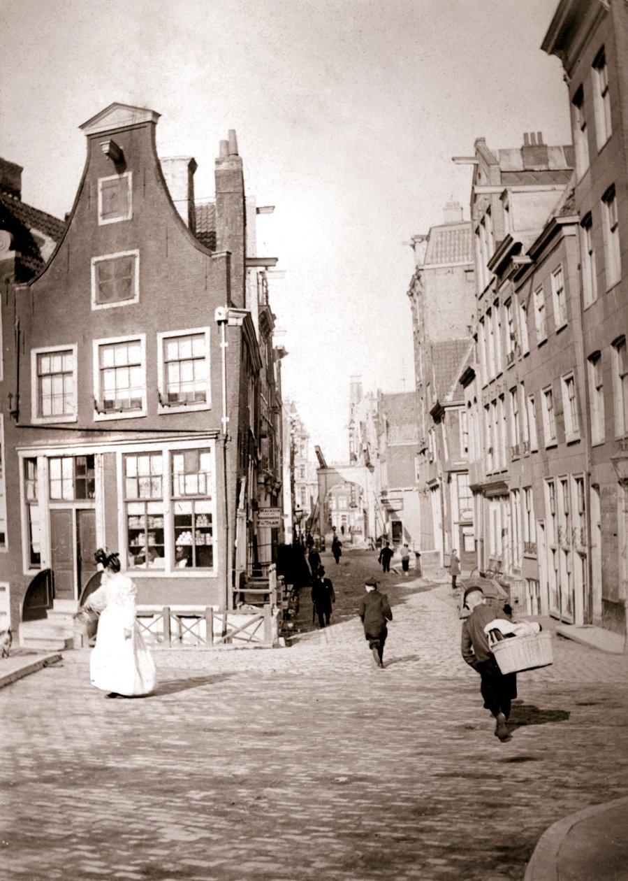 Cena de rua, Roterdã, 1898. de James Batkin