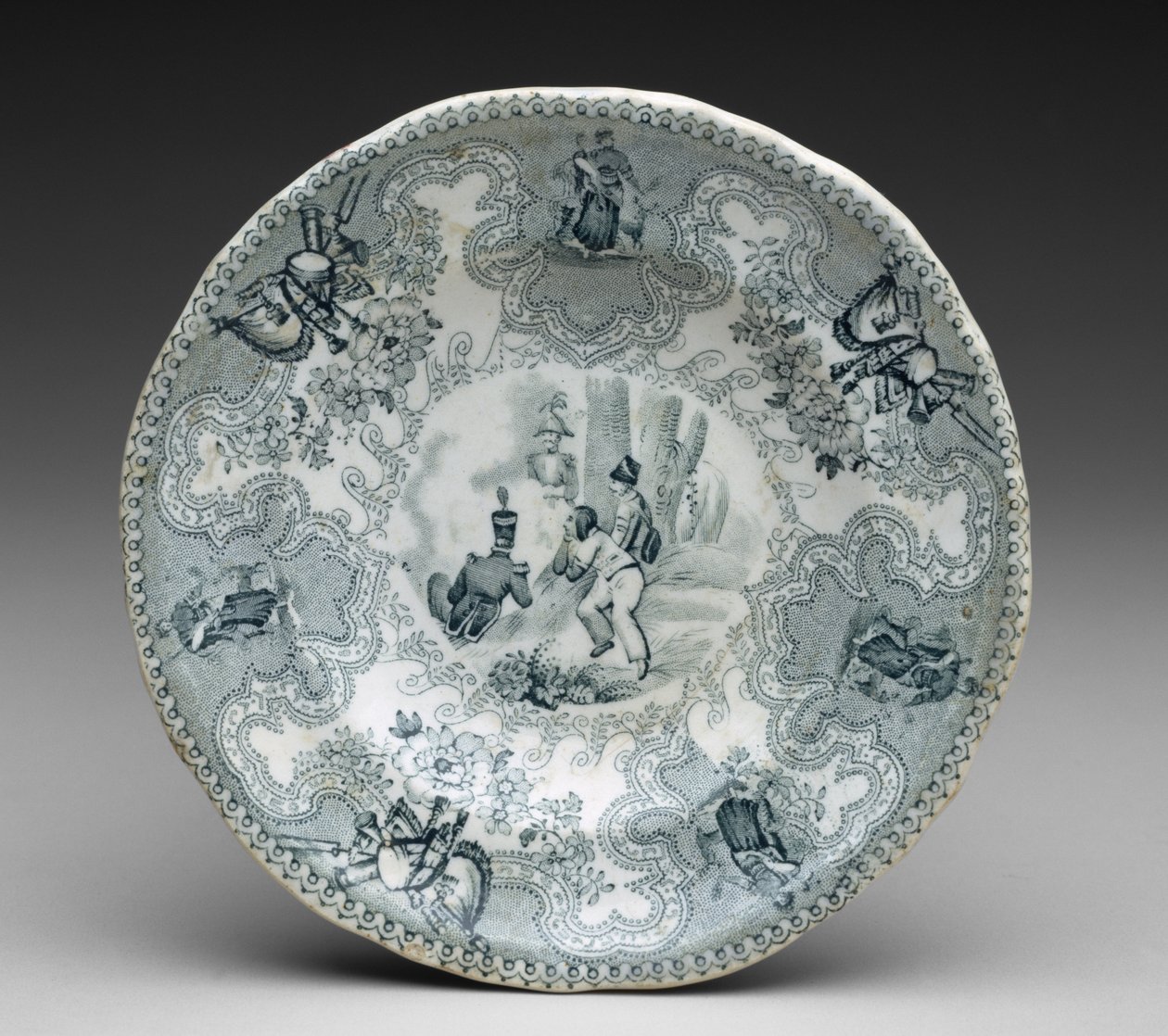 Placa, c.1837-44 (terracota com impressão de transferência) de James Beech