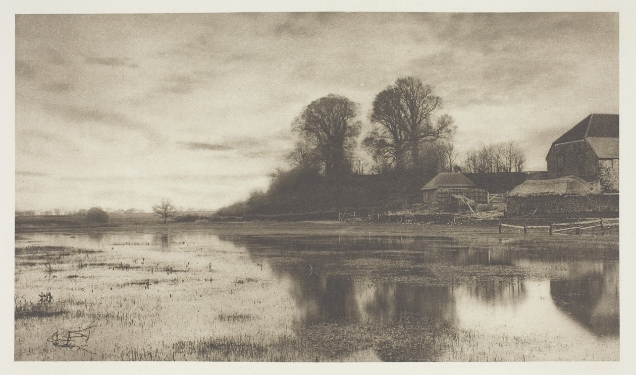 Ao entardecer, c.1880 - 90, impresso em abril de 1890 de James Booker Blakemore Wellington