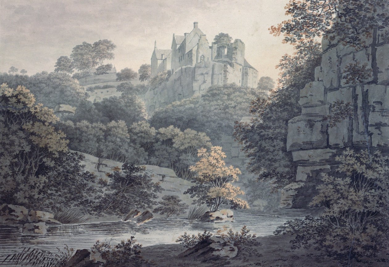 Castelo Hawthornden perto de Edimburgo de James Bourne