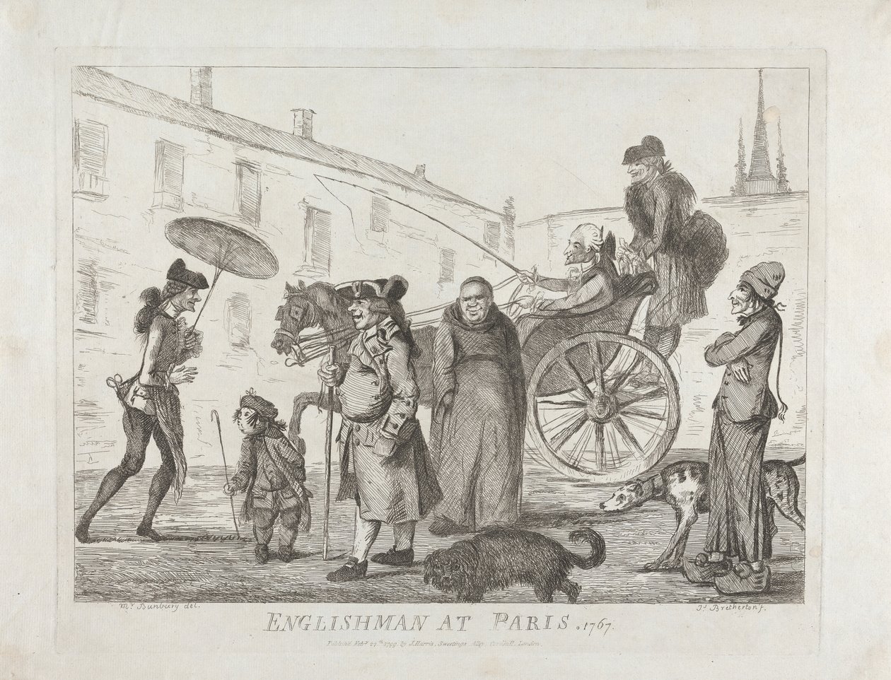 Inglês em Paris, 1767 de James Bretherton