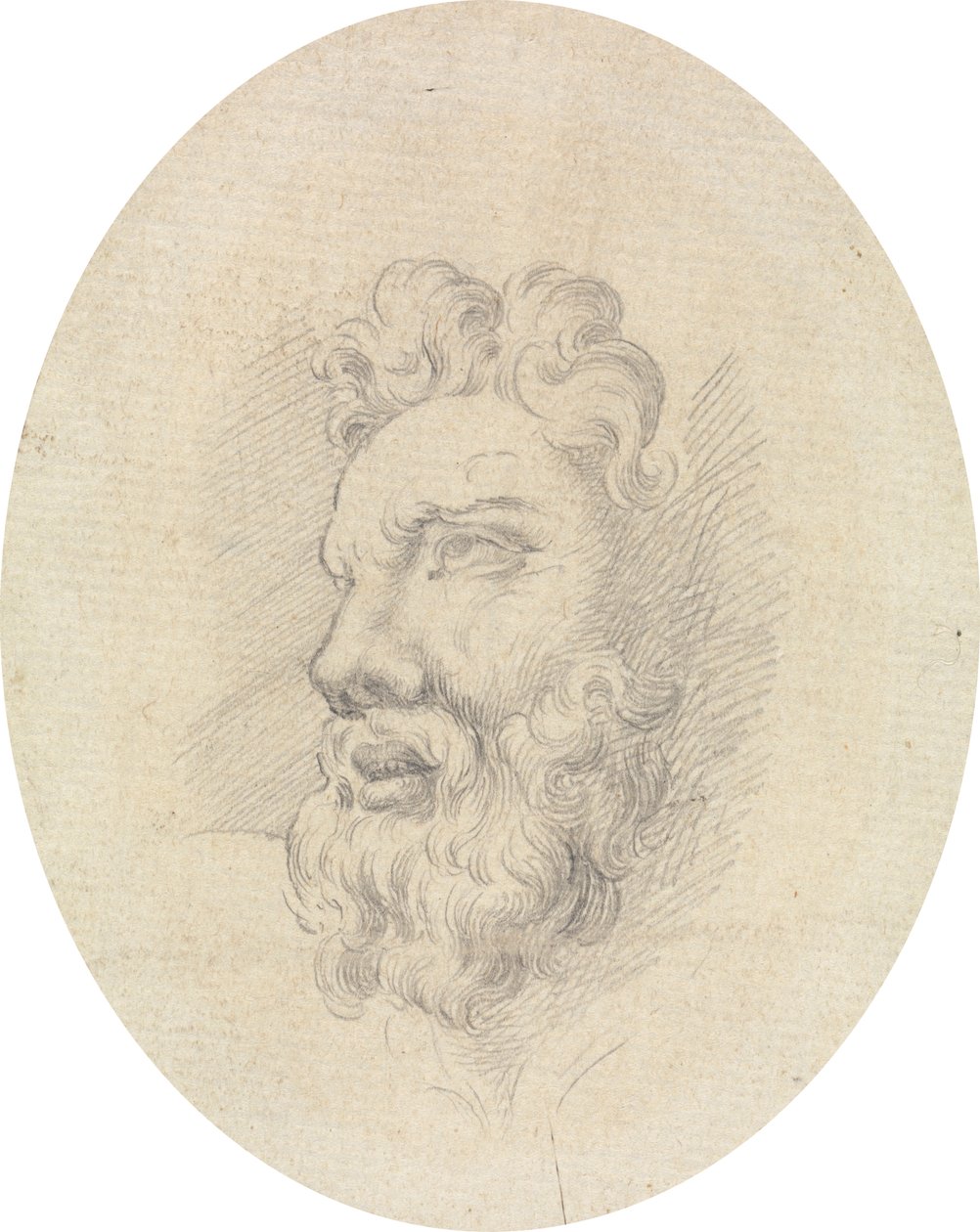 Cabeça de um homem barbudo de James Bruce