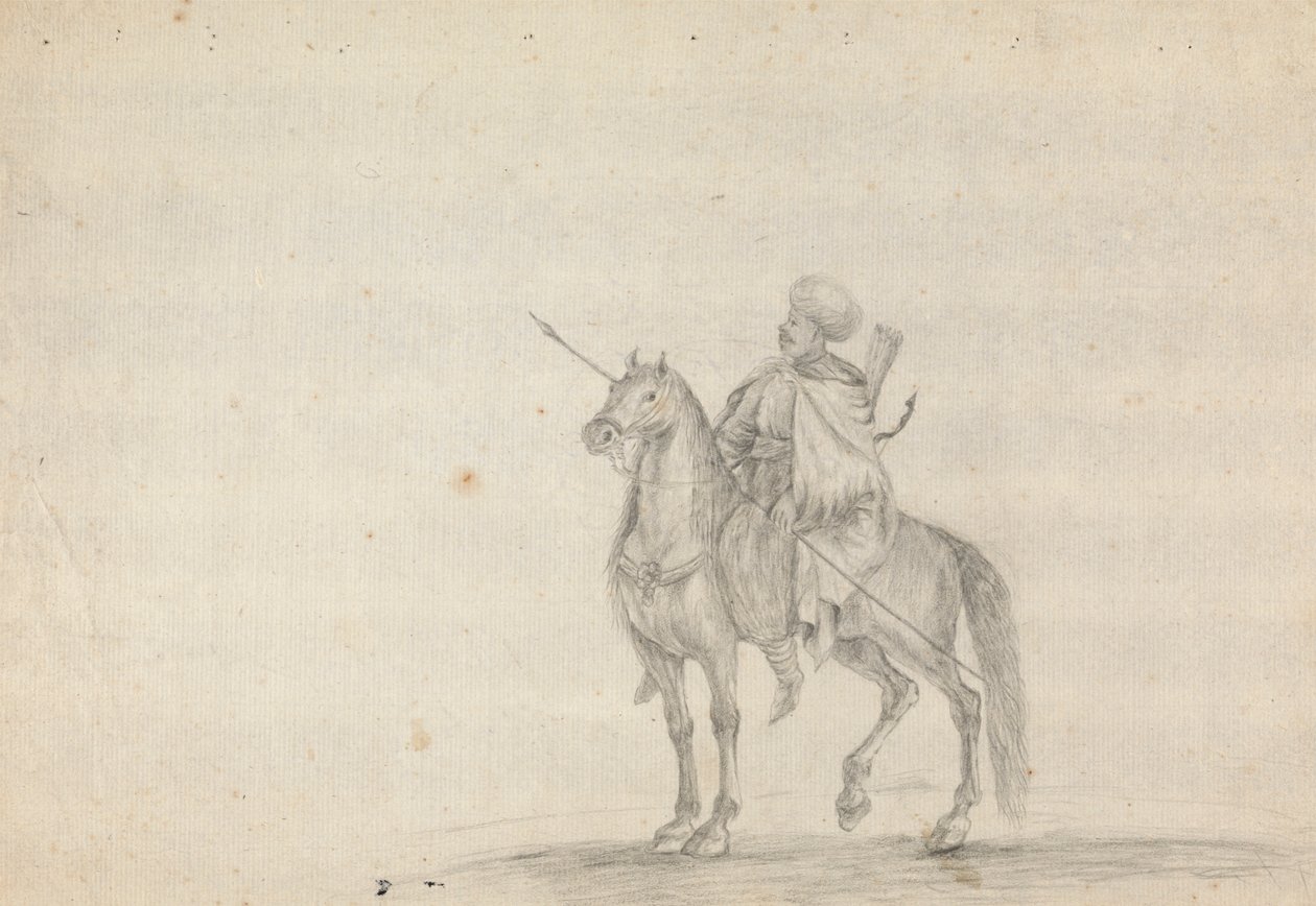 Homem a Cavalo Transportando uma Lança de James Bruce