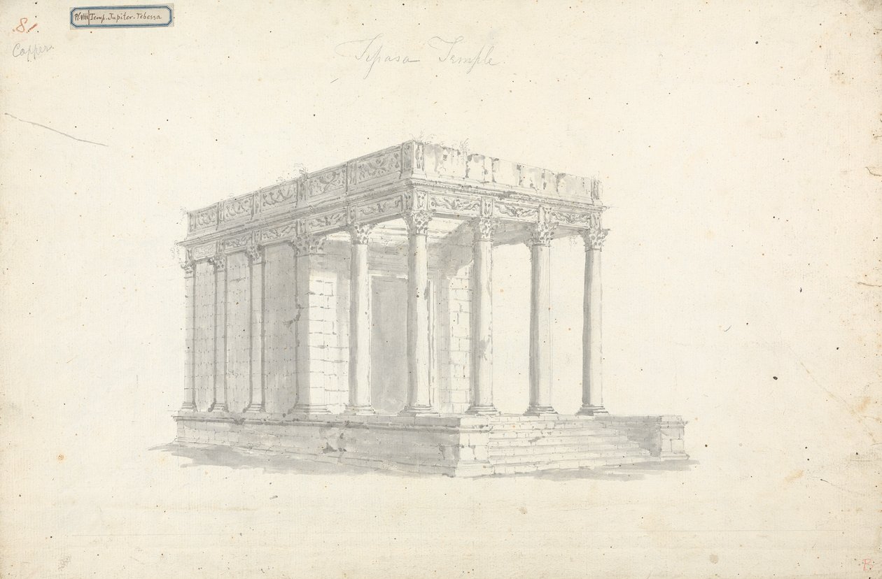 Pl. VIII Templo de Júpiter em Tebessa de James Bruce