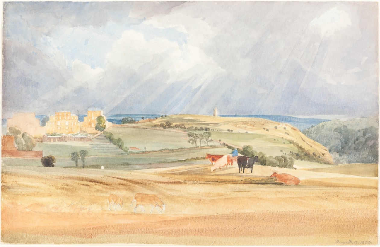 Landscape with Cattle Somerset, 1830. de James Bulwer