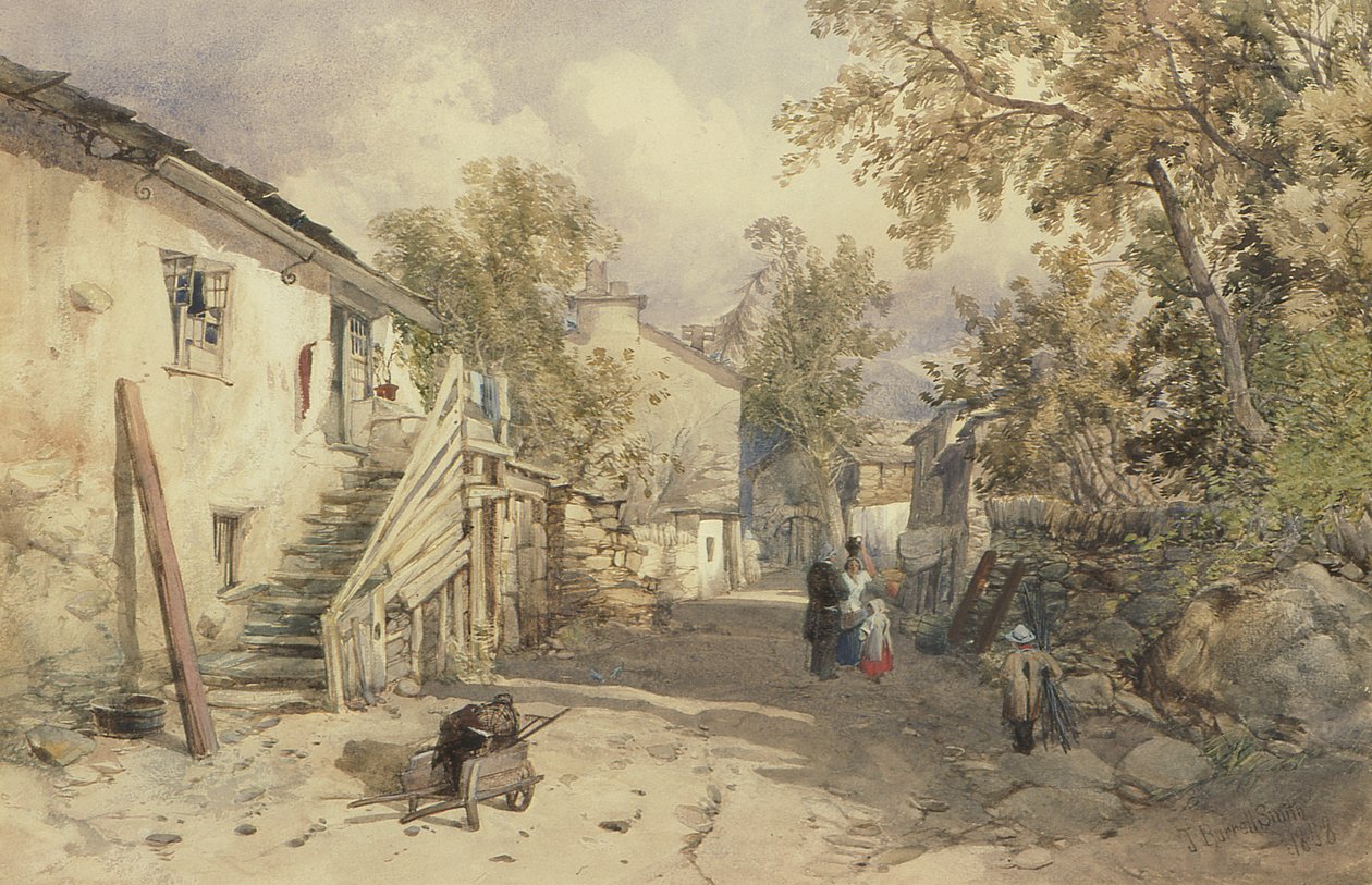 Aldeia de Bowness, Cumberland de James Burrell Smith