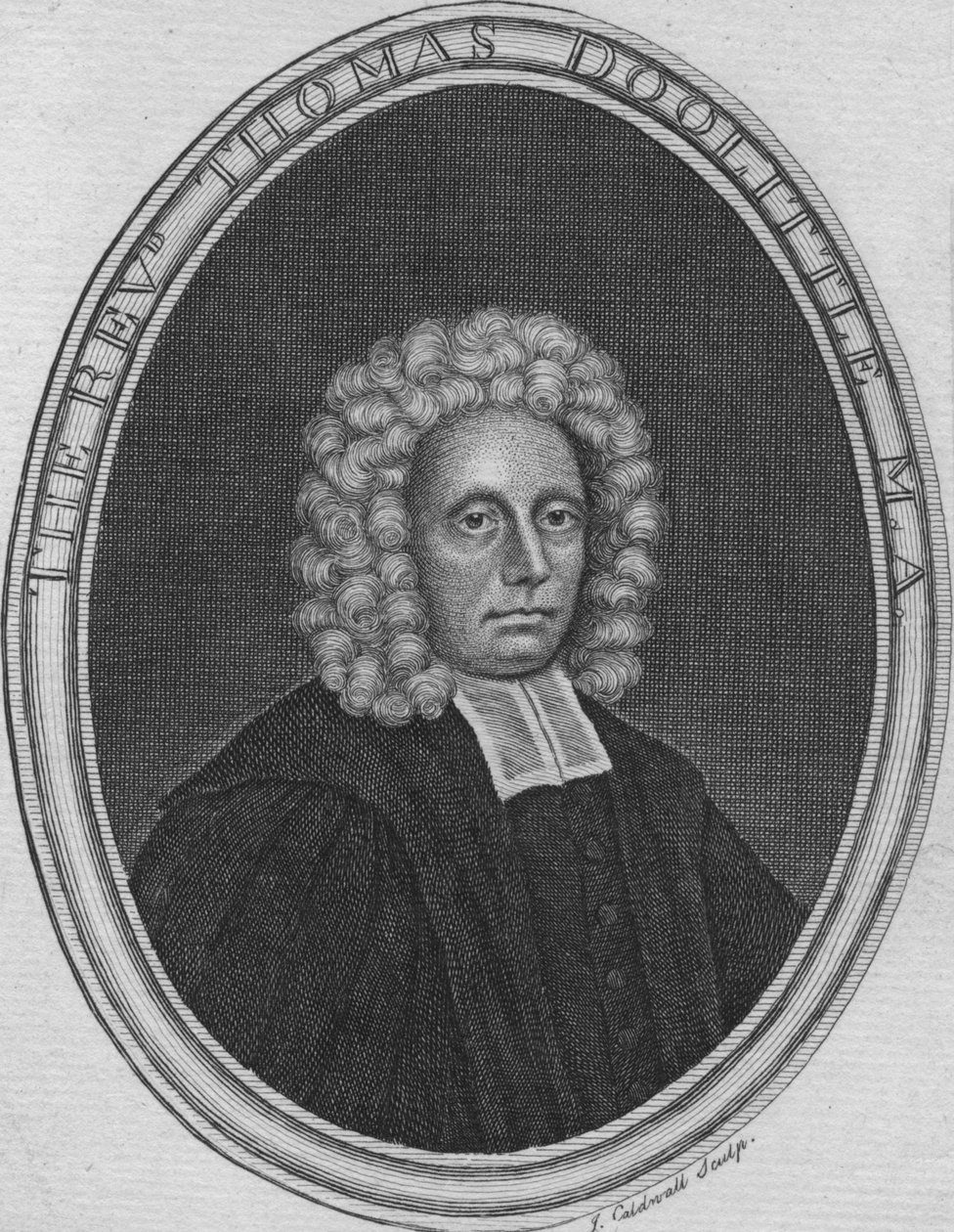 O reverendo Thomas Doolittle MA, c1775. de James Caldwall