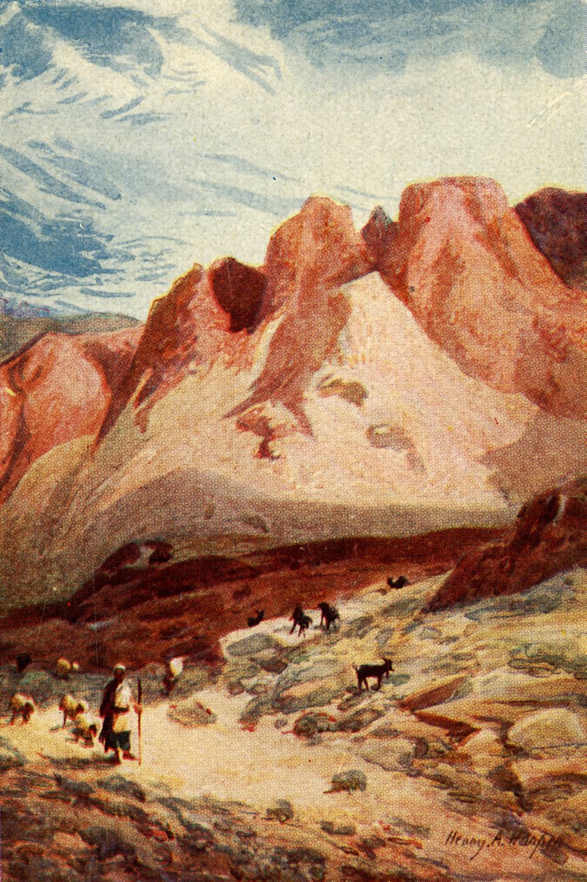 Monte Sinai - Atos vii 38, c1924. Criadores: James Clark, Henry A Harper. de James Clark and Henry A Harper