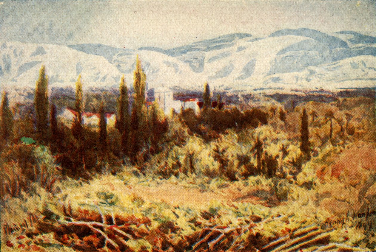 Ruínas de Jericó - Heb. XI. 30, c1924. Criadores: James Clark, Henry A Harper. de James Clark and Henry A Harper