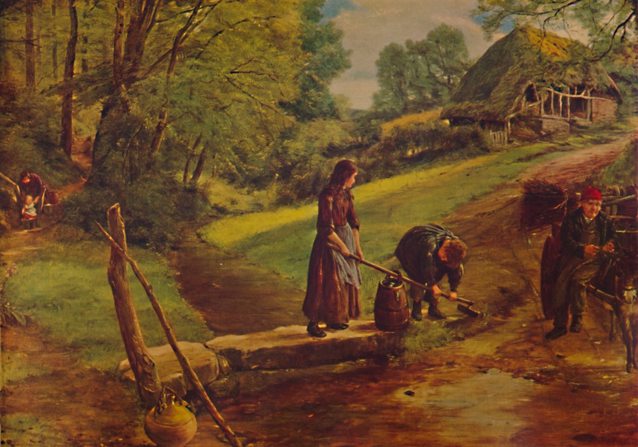 Um córrego de Devonshire, 1864, 1935 de James Clarke Hook