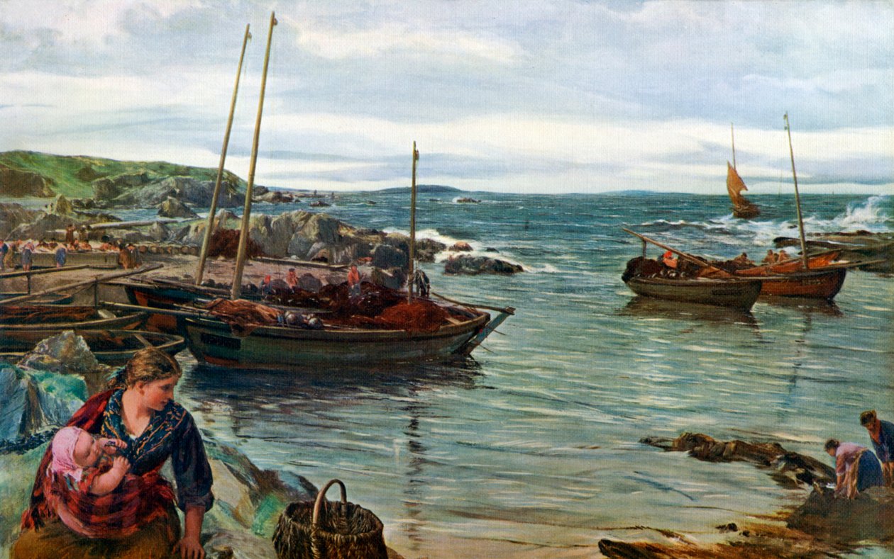 Casa com a maré, 1880, 1912. de James Clarke Hook