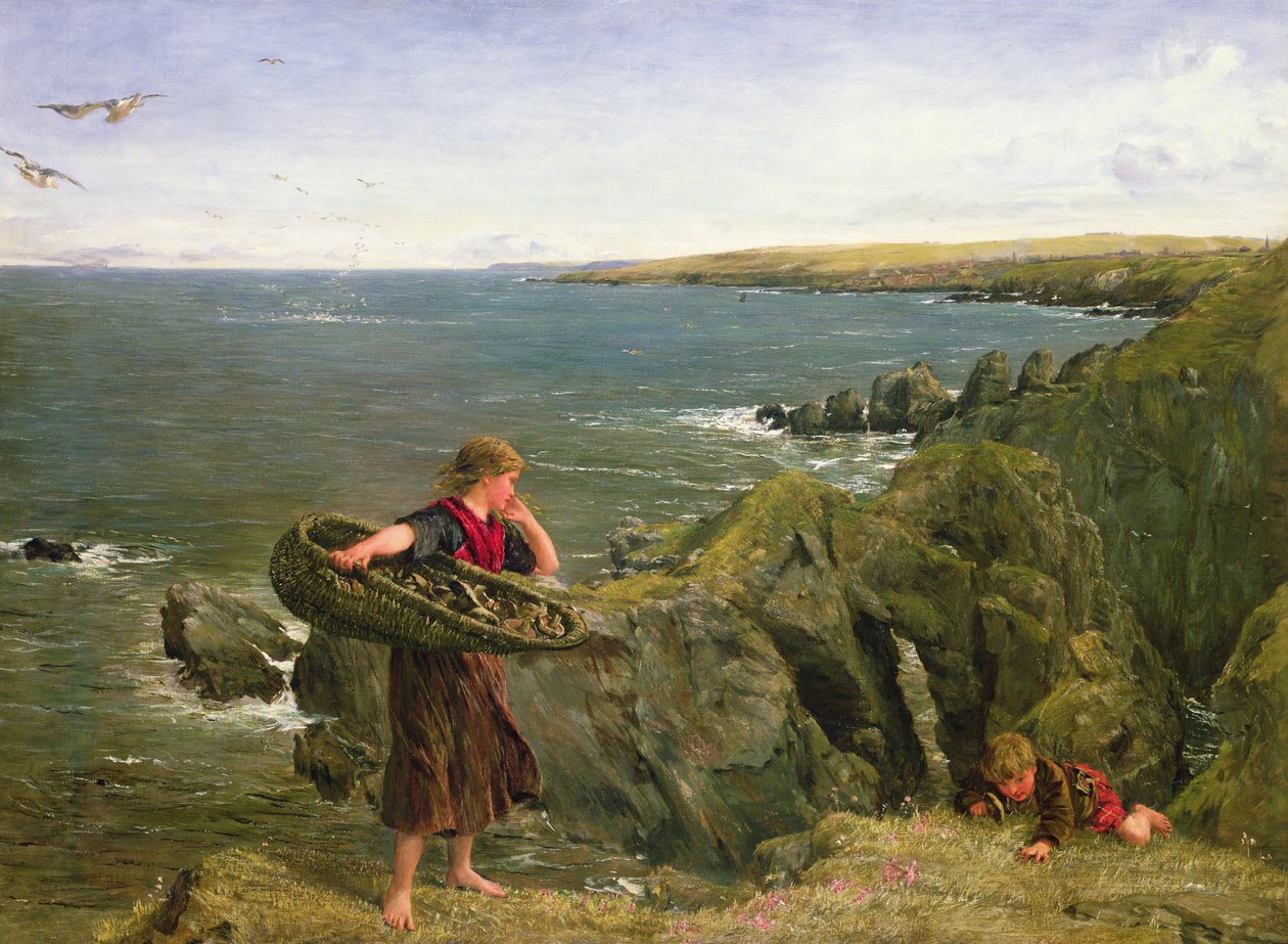 Coletores de cogumelo, século XIX de James Clarke Hook