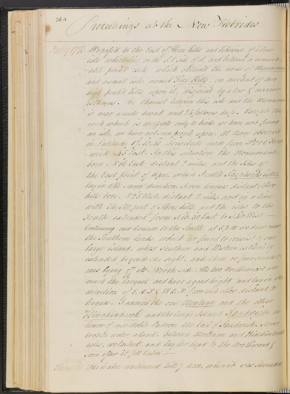Diário da viagem à volta do mundo do Capitão Cook no HMS "Resolution de James Cook