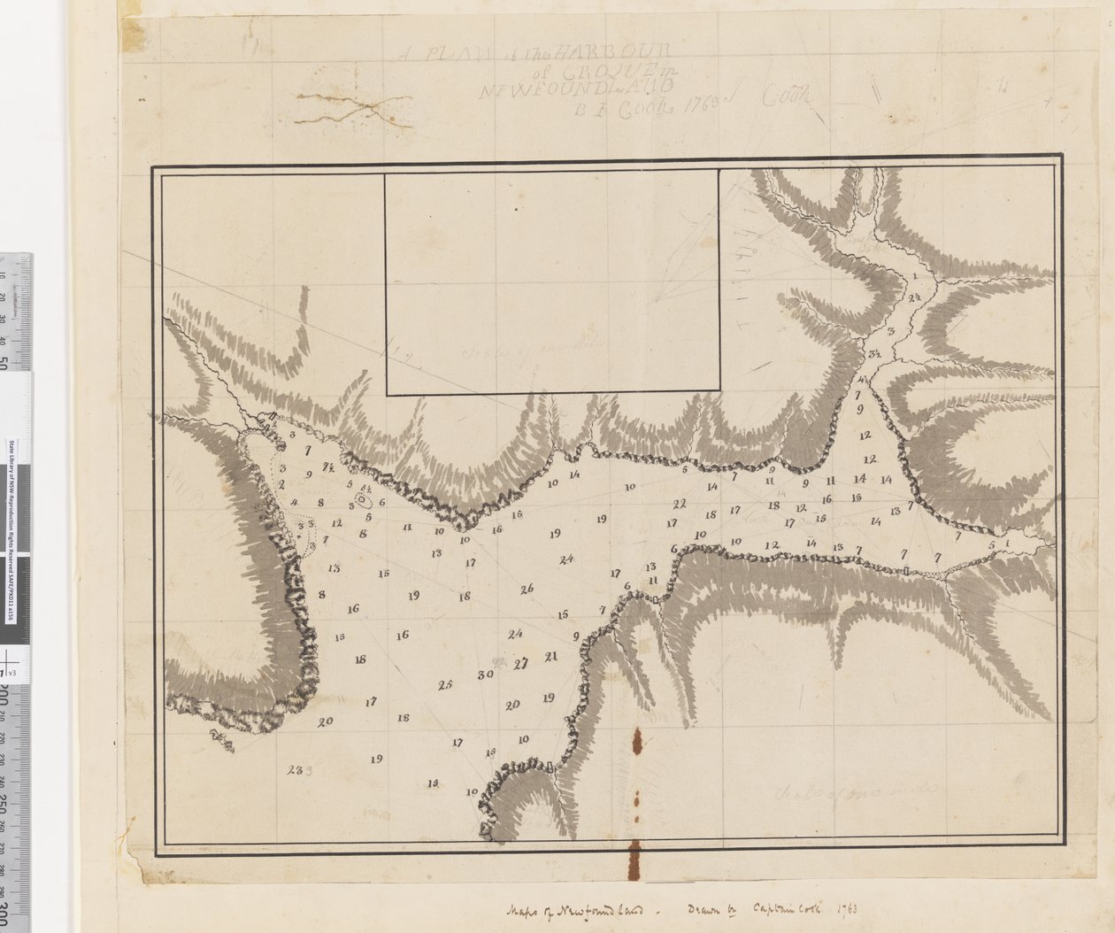 ib. Um Plano do Porto de Croque em Newfoundland de James Cook