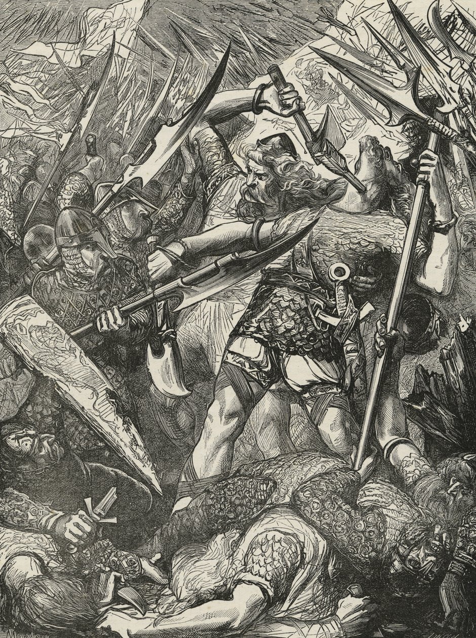 Morte de Harold na Batalha de Hastings de James Cooper