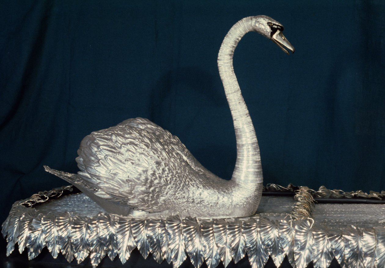 O Cisne Prateado, 1773 (prata) de James Cox