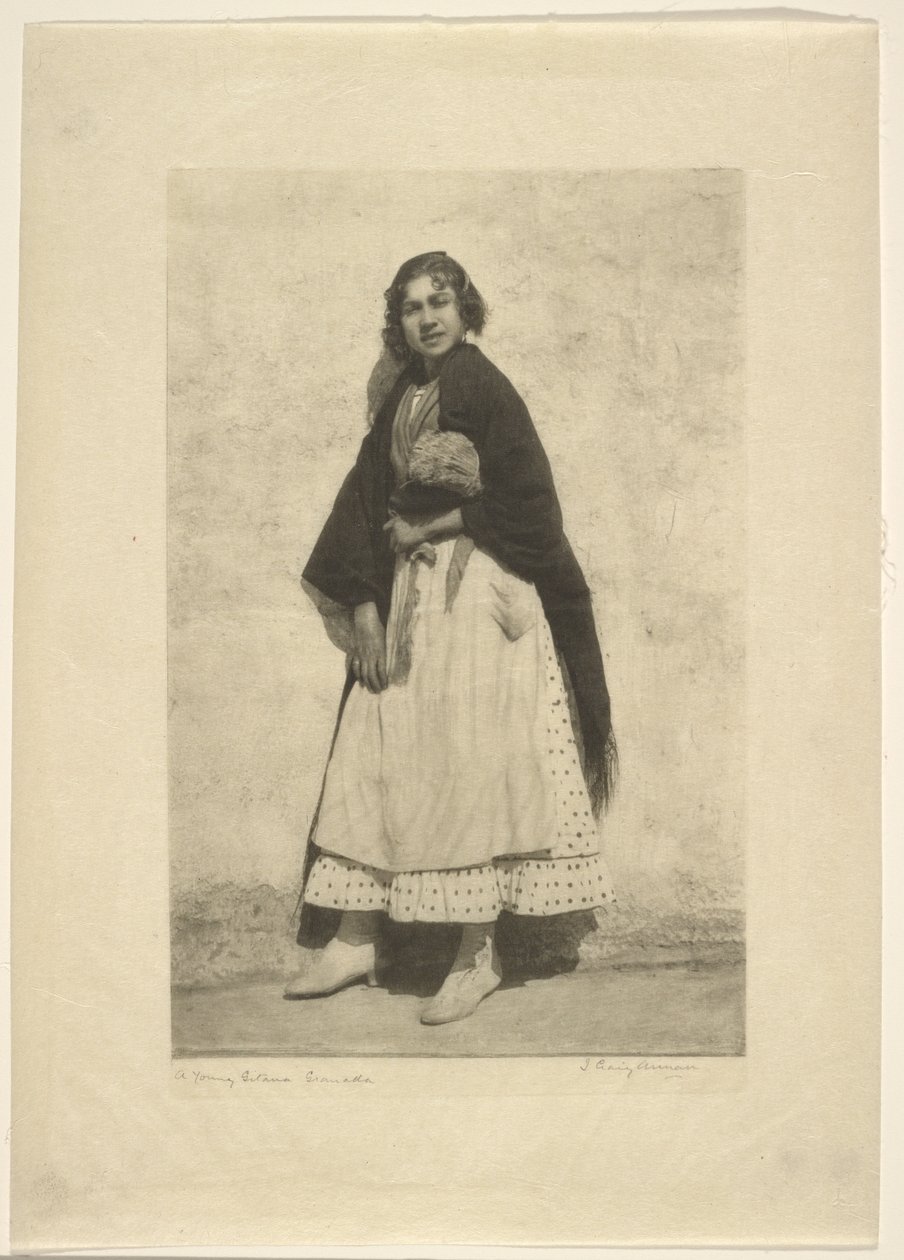 Uma jovem gitana, Granada de James Craig Annan