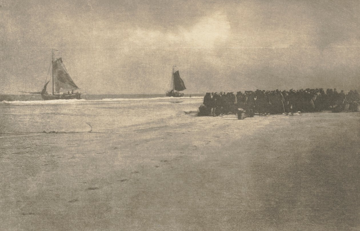 Trabalho de câmera: Em uma costa holandesa, 1904. de James Craig Annan