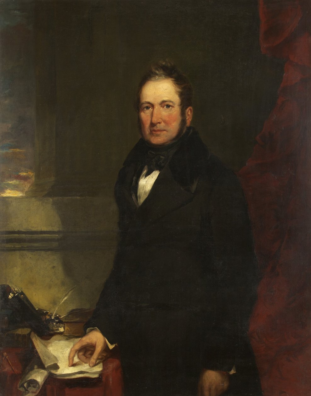 Retrato de William Fripp Esq., D.L., J.P. (óleo sobre tela) de James Curnock