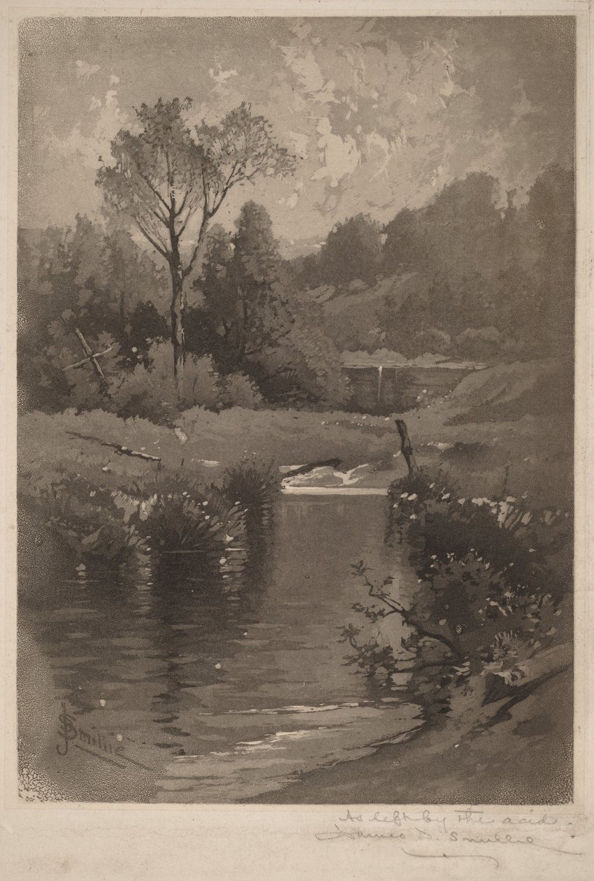 Uma velha barragem perto de Montrose de James David Smillie