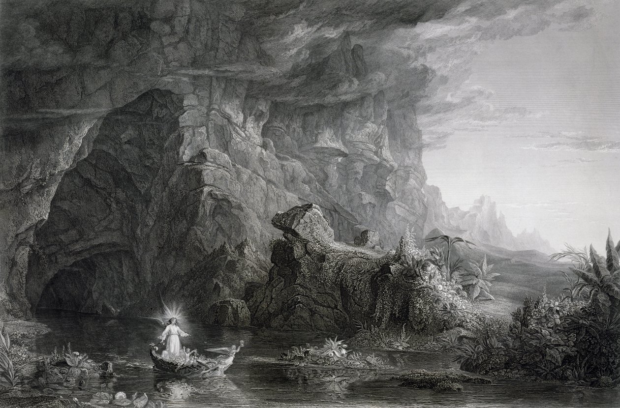 A viagem da vida: infância, c. 1855 de James David Smillie